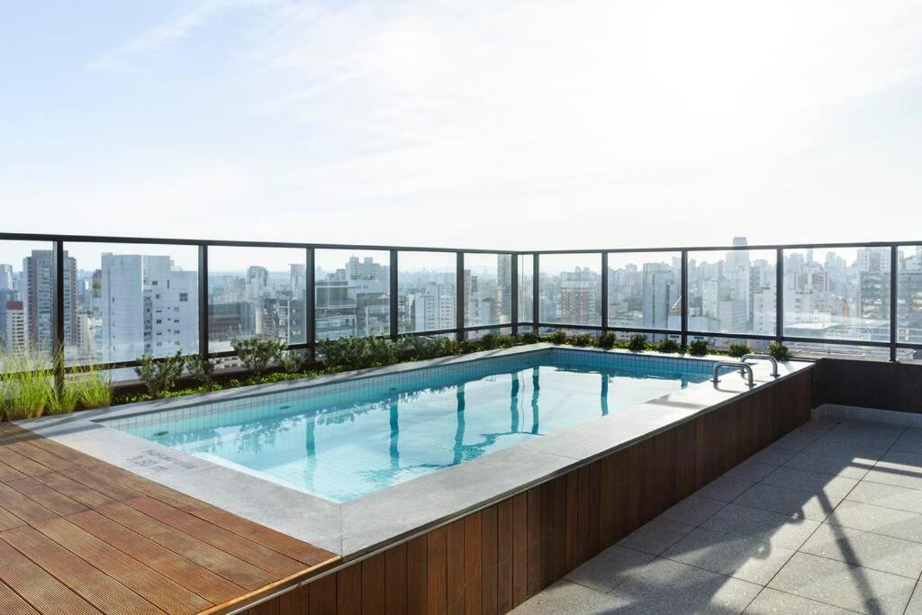 Apartamento Charme Pinheiros E Jardins Com Piscina, Cama Queen