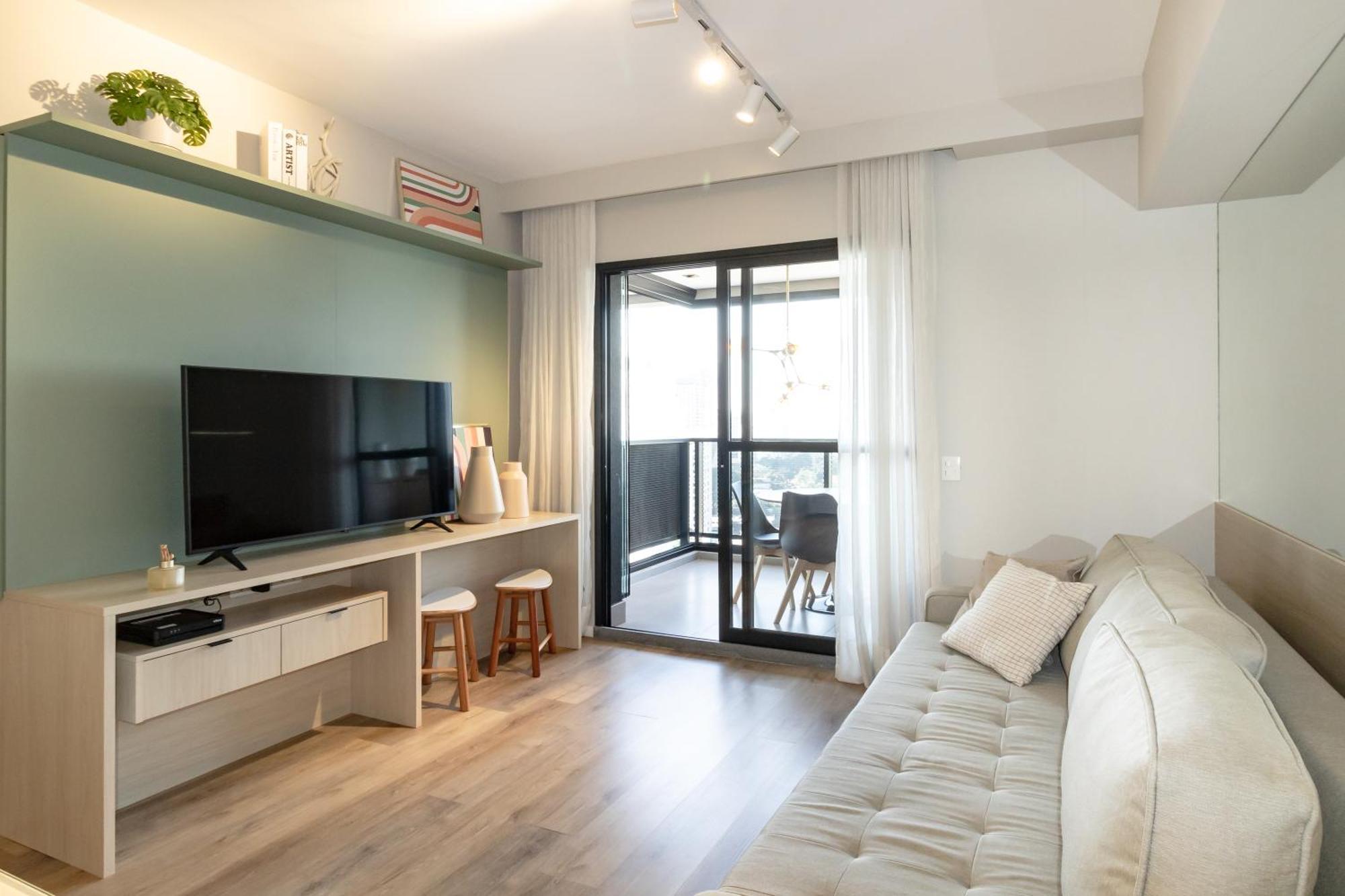 Charme Pinheiros E Jardins Com Piscina, Cama Queen Apartamento *